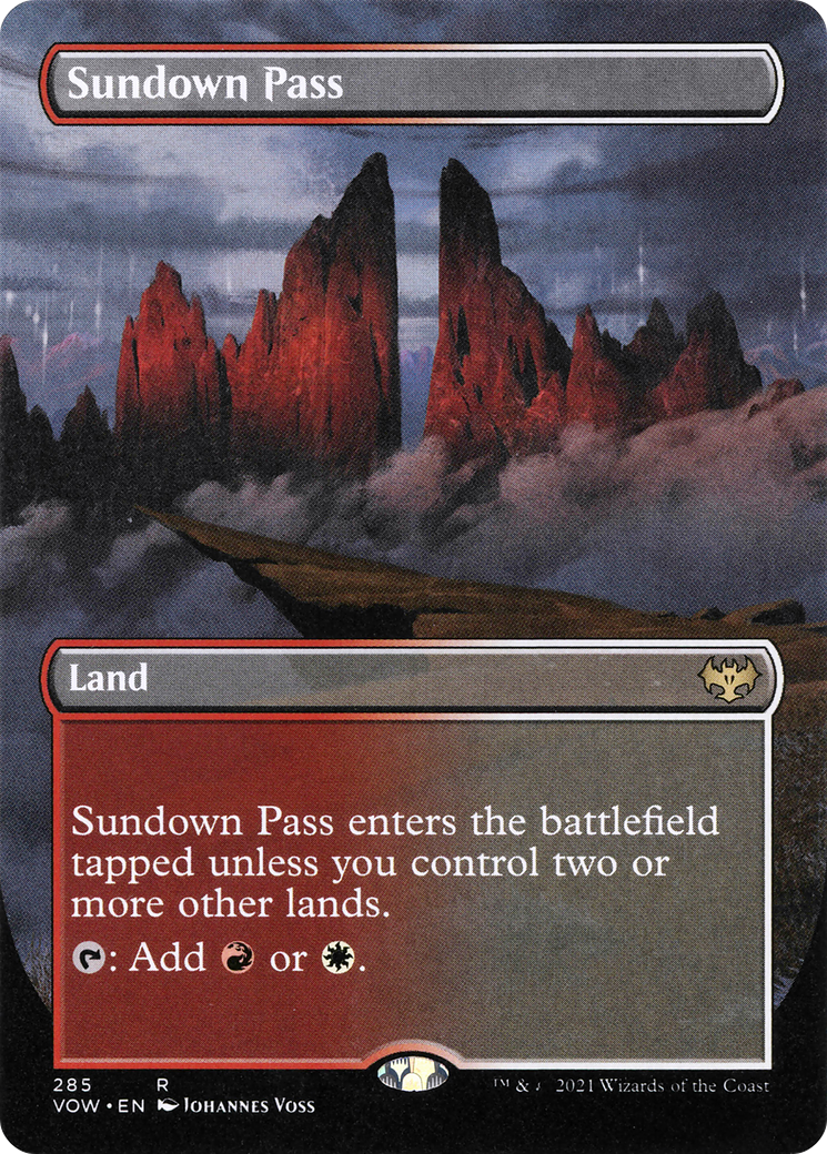 Sundown Pass (VOW-285) [Innistrad: Crimson Vow] (Borderless)