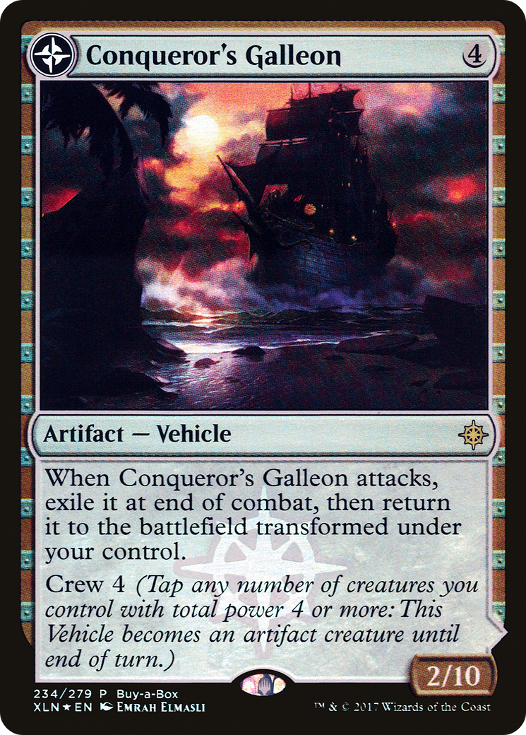 Conqueror's Galleon // Conqueror's Foothold (BABP-234) [XLN Treasure Chest]: (compasslanddfc) Foil