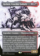 Kethek, Crucible Goliath (ONE-319) [Phyrexia: All Will Be One]: (Showcase) (Borderless)