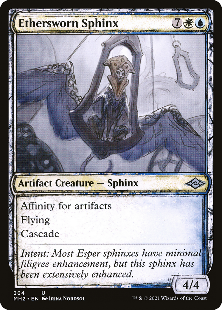 Ethersworn Sphinx (MH2-364) [Modern Horizons 2]: (Showcase) Foil