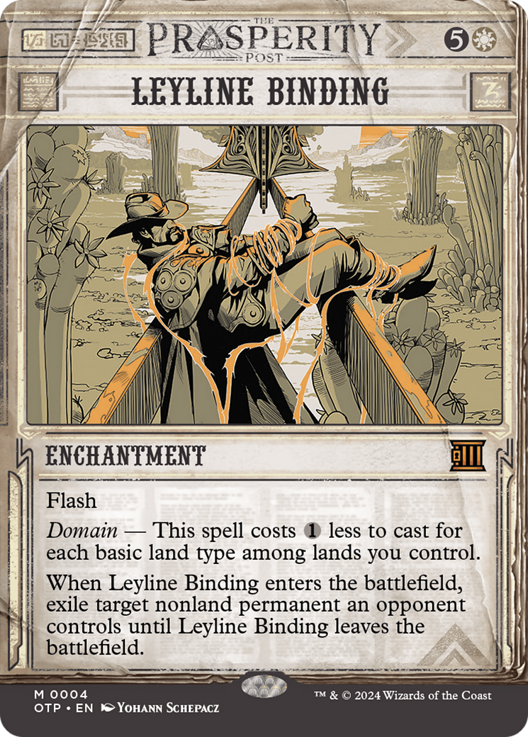 Leyline Binding (OTP-004) [Breaking News]: (Showcase) (Borderless)