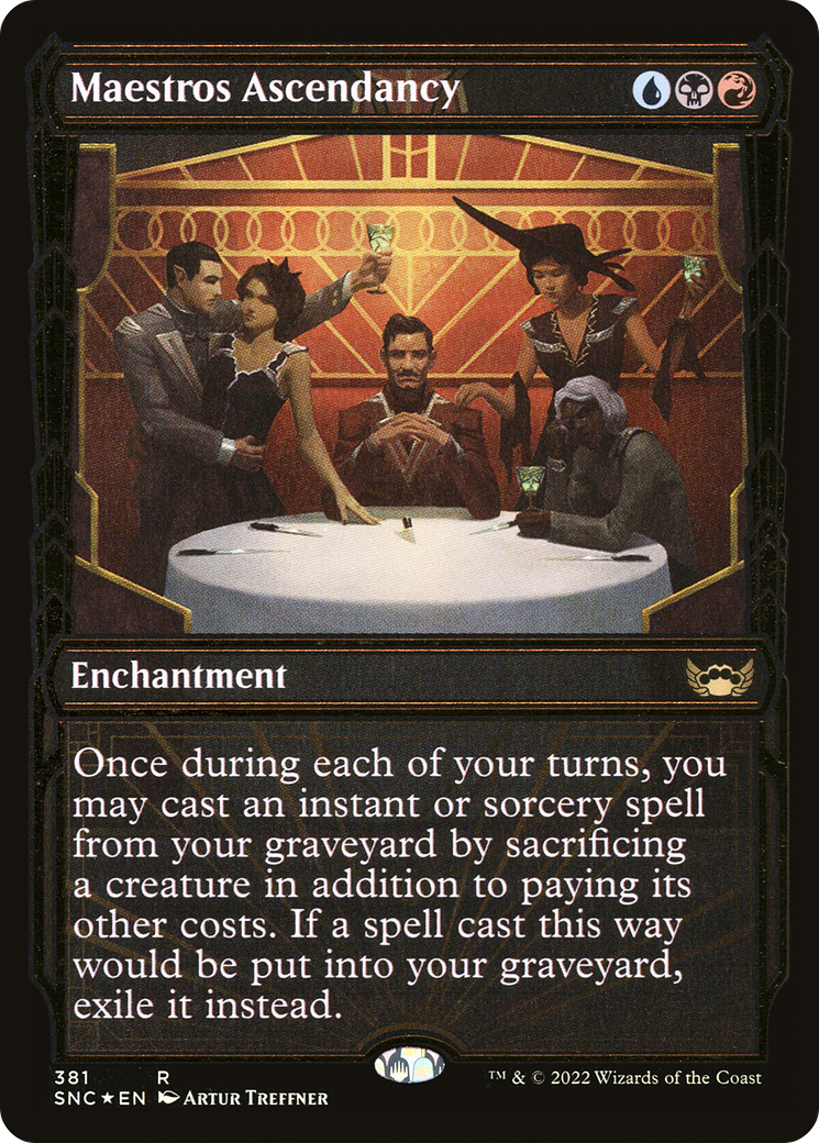 Maestros Ascendancy (SNC-381) [Streets of New Capenna]: (Showcase) Foil