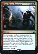 Dire-Strain Rampage (PRE-219S) [Innistrad: Midnight Hunt Promos] Foil