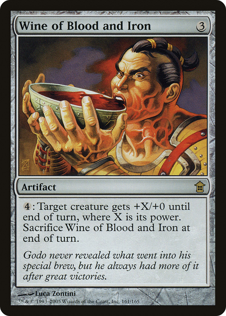 Wine of Blood and Iron (SOK-161) [Saviors of Kamigawa] Foil