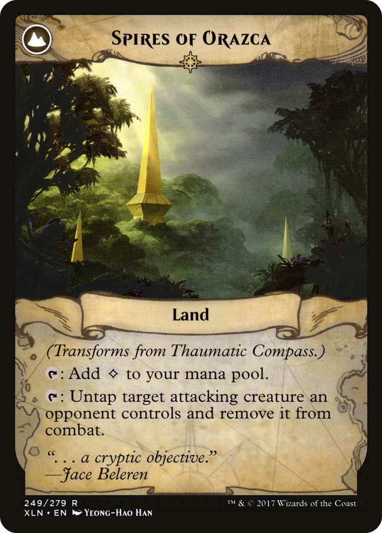 Thaumatic Compass // Spires of Orazca (LIST-XLN-249) [The List]: (compasslanddfc)