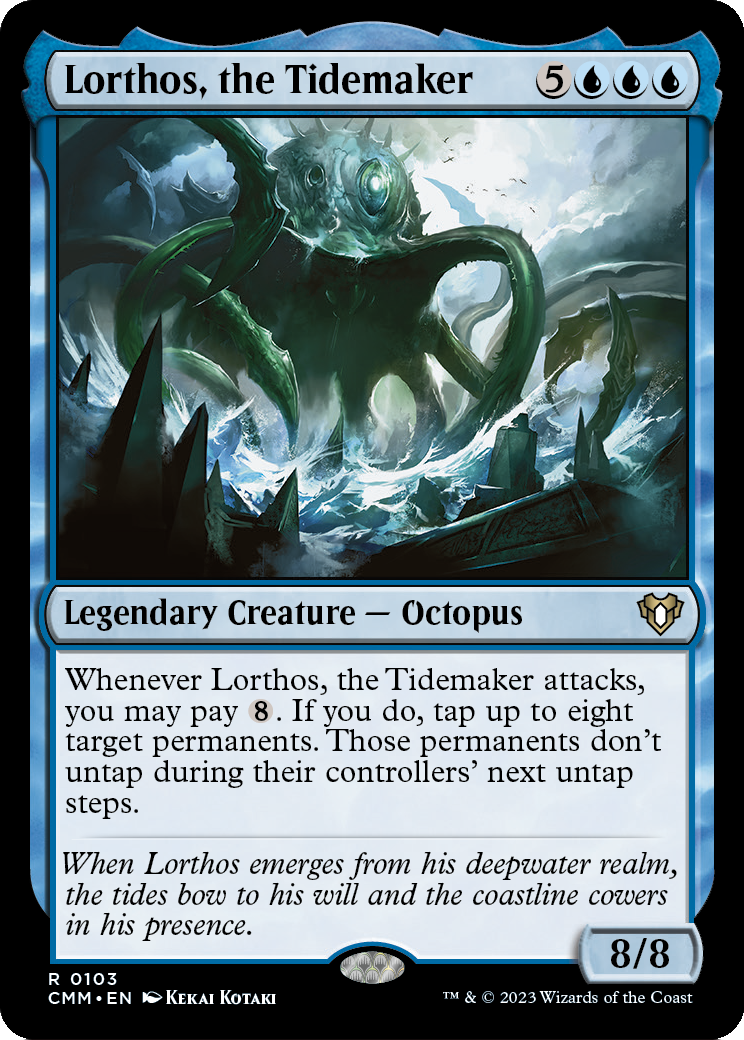 Lorthos, the Tidemaker (CMM-103) [Commander Masters] Foil