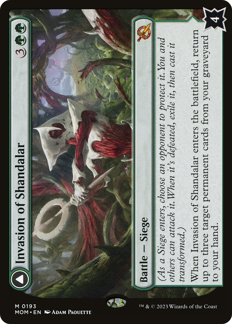 Invasion of Shandalar // Leyline Surge (MOM-193) [March of the Machine] Foil