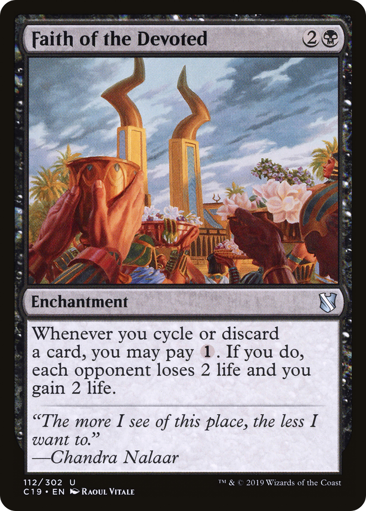 Faith of the Devoted (C19-112) [Commander 2019]