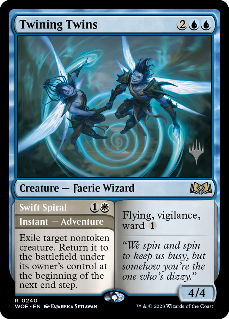 Twining Twins (PPWOE-240) [Promo Pack: Wilds of Eldraine Promos] Foil