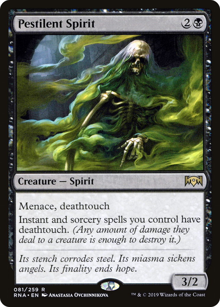 Pestilent Spirit (RNA-081) [Ravnica Allegiance]