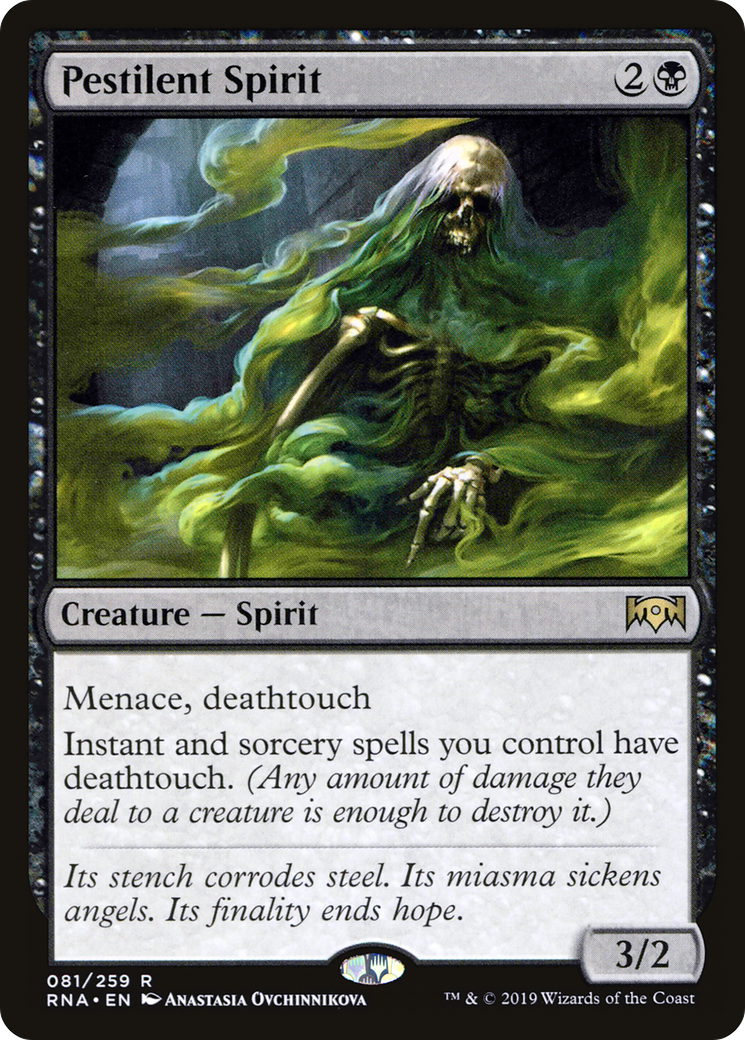 Pestilent Spirit (RNA-081) [Ravnica Allegiance]