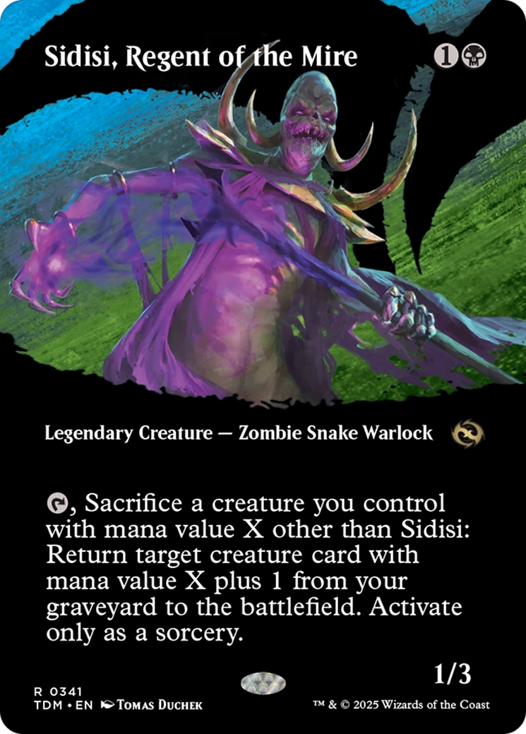 Sidisi, Regent of the Mire (TDM-341) [Tarkir: Dragonstorm]: (Showcase) (Borderless)