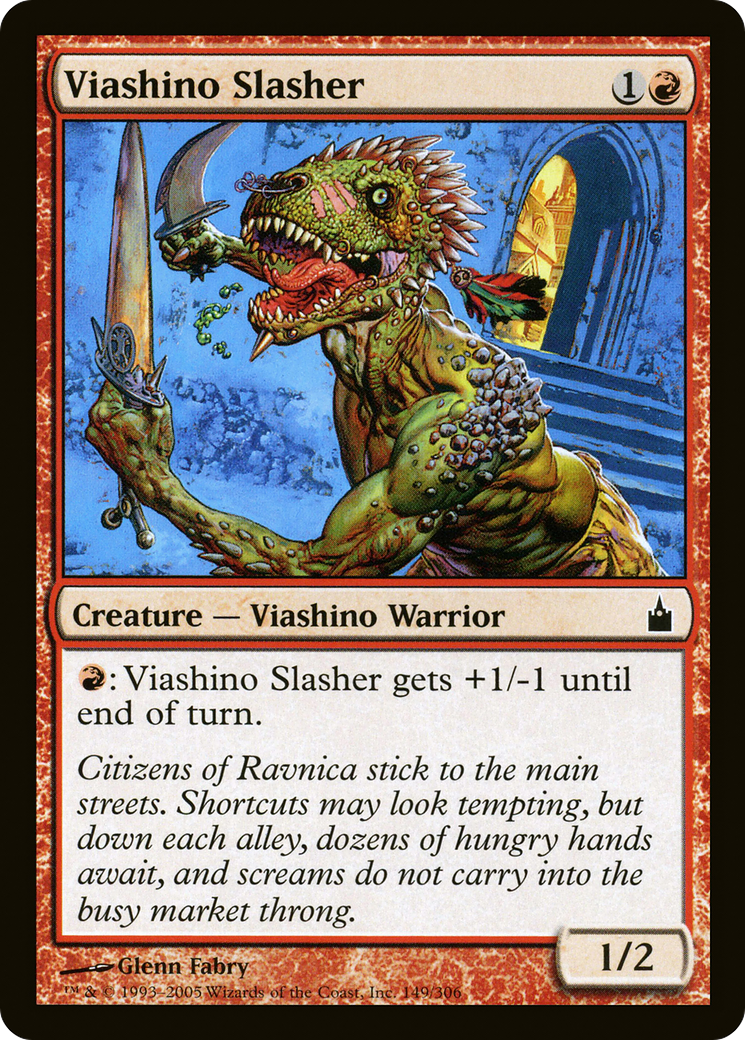 Viashino Slasher (RAV-149) [Ravnica: City of Guilds]