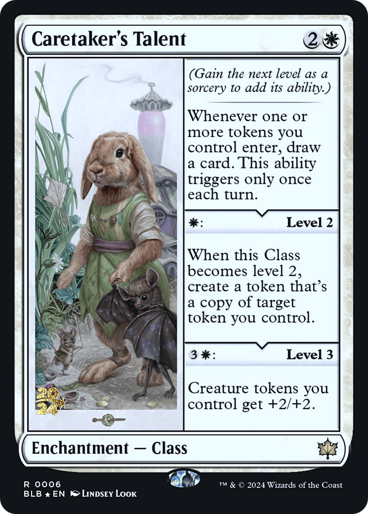 Caretaker's Talent (PRE-06S) [Bloomburrow Promos] Foil