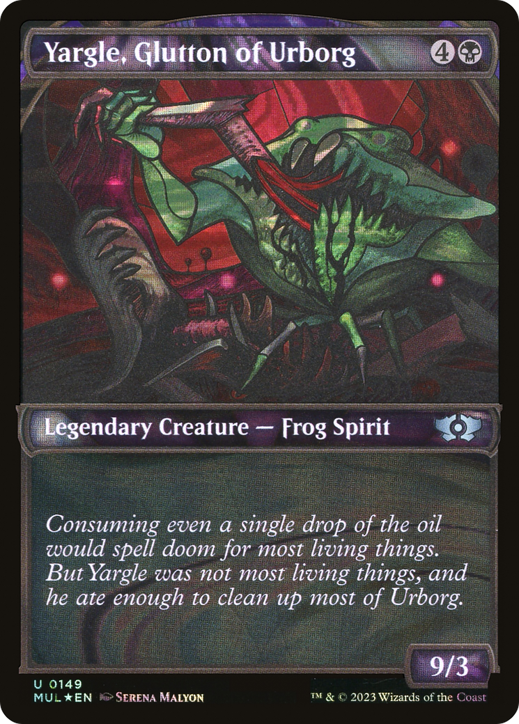Yargle, Glutton of Urborg (MUL-149) [Multiverse Legends]: (Showcase) Foil