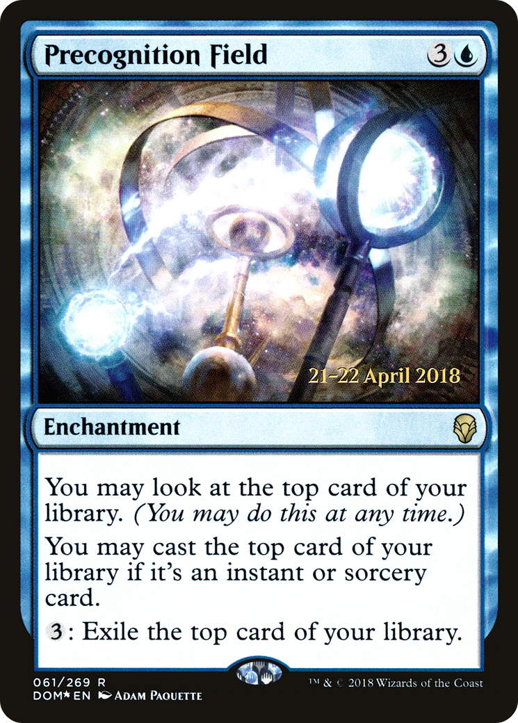 Precognition Field (PRE-61S) [Dominaria Promos] Foil