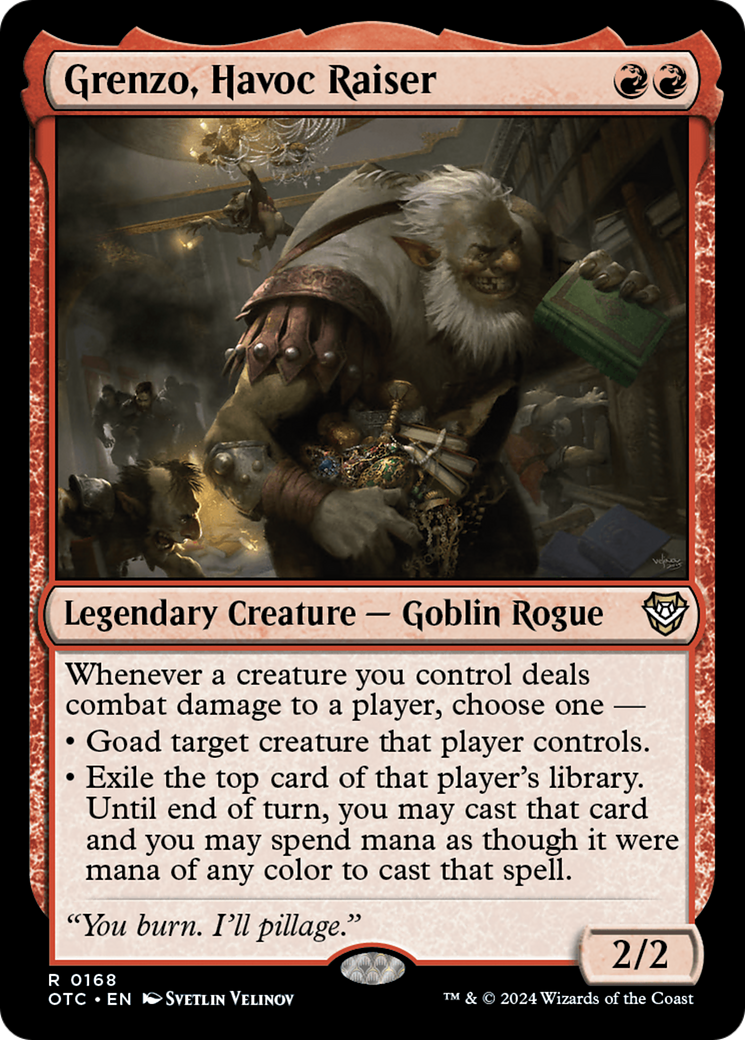 Grenzo, Havoc Raiser (OTC-168) [Outlaws of Thunder Junction Commander]