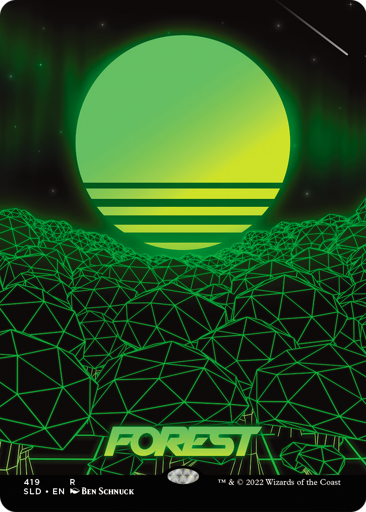 Forest (SLD-419) (Borderless) [Secret Lair Drop]