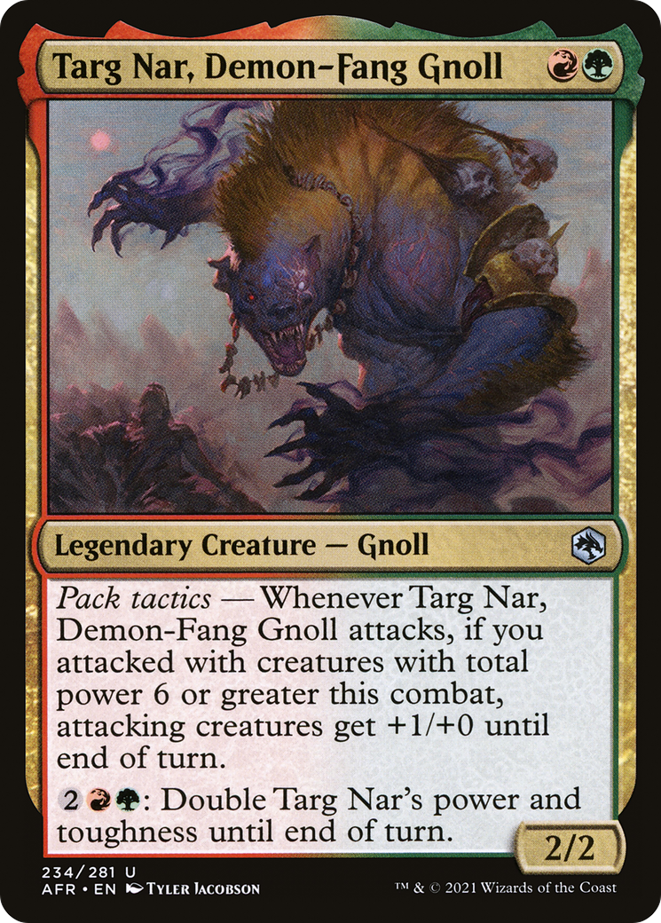 Targ Nar, Demon-Fang Gnoll (AFR-234) [Adventures in the Forgotten Realms]