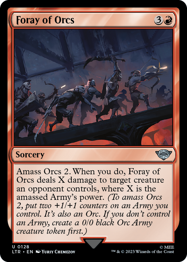Foray of Orcs (LTR-128) [The Lord of the Rings: Tales of Middle-earth] Foil