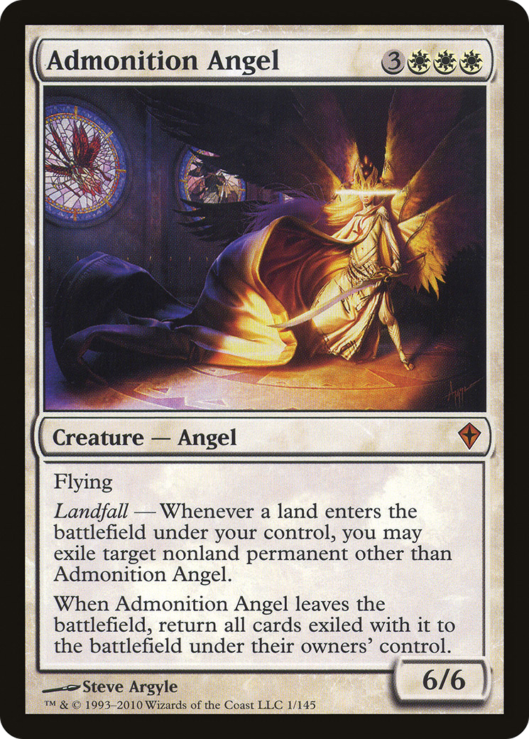 Admonition Angel (WWK-001) [Worldwake] Foil