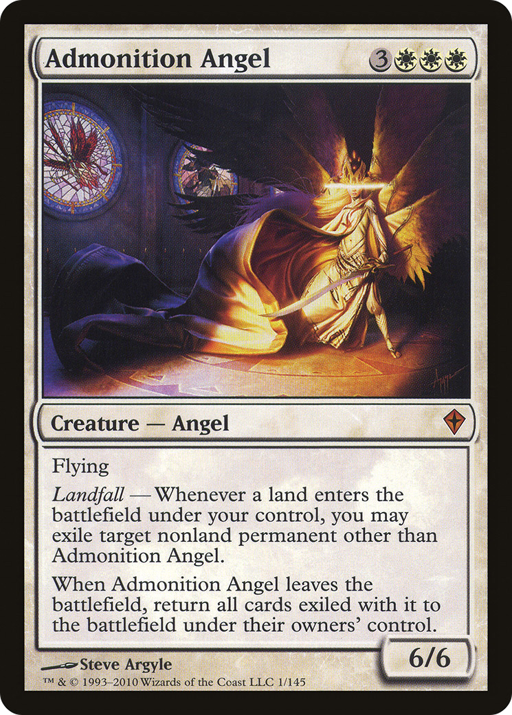 Admonition Angel (WWK-001) [Worldwake]