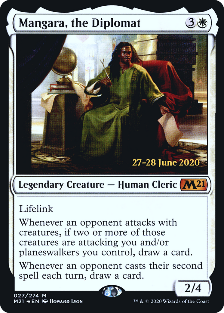 Mangara, the Diplomat (PRE-27S) [Core Set 2021 Promos] Foil
