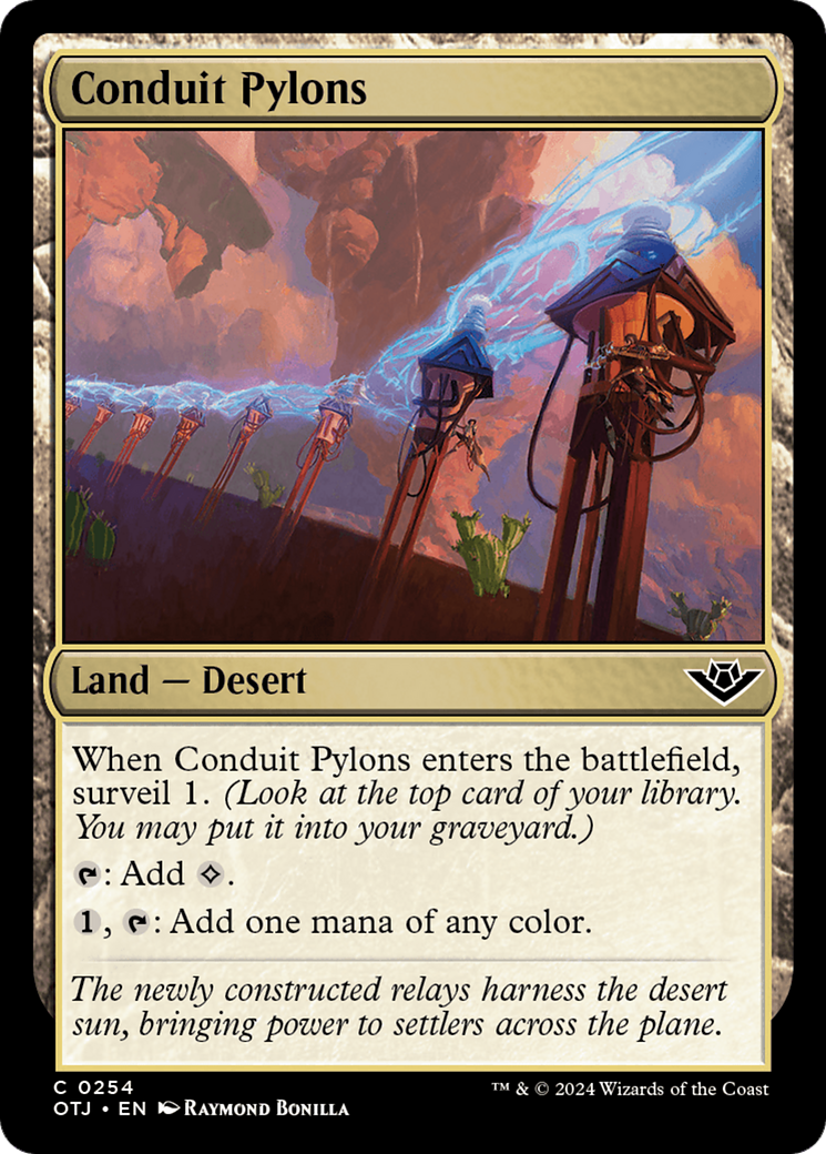 Conduit Pylons (OTJ-254) [Outlaws of Thunder Junction] Foil