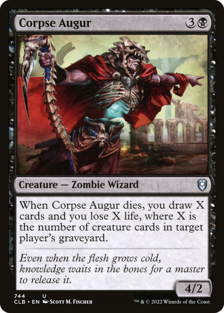 Corpse Augur (CLB-744) [Commander Legends: Battle for Baldur's Gate]