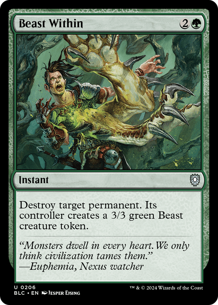 Beast Within (BLC-206) [Bloomburrow Commander]