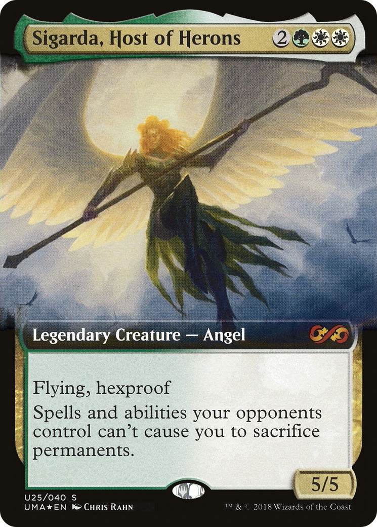 Sigarda, Host of Herons (UMA:BT-U25) (Extended Art) [Ultimate Box Topper] Foil