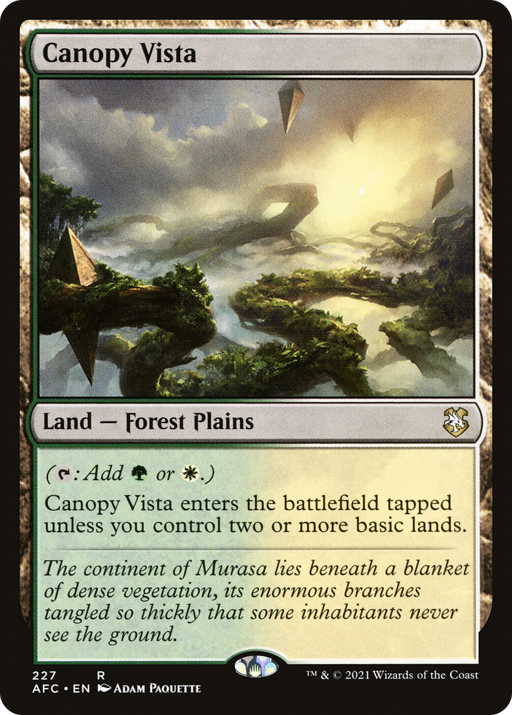 Canopy Vista (AFC-227) [Forgotten Realms Commander]