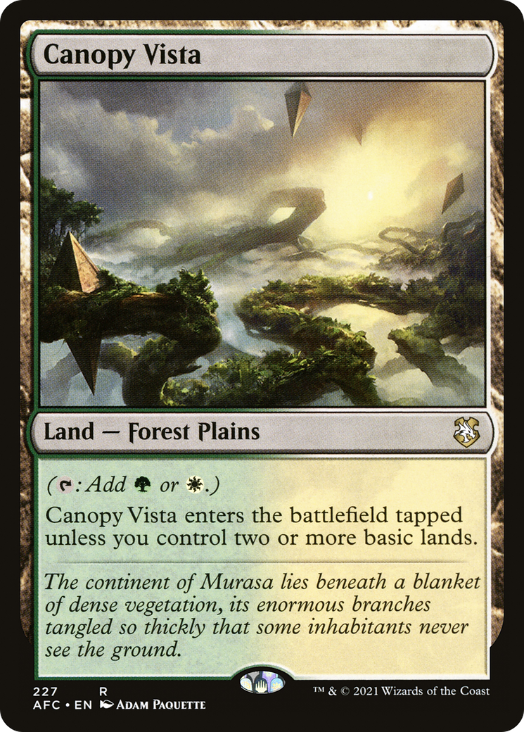 Canopy Vista (AFC-227) [Forgotten Realms Commander]