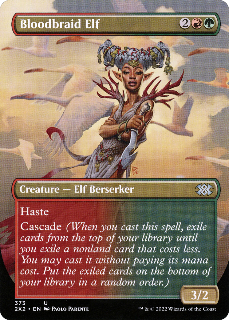Bloodbraid Elf (Borderless) (2X2-373) [Double Masters 2022]