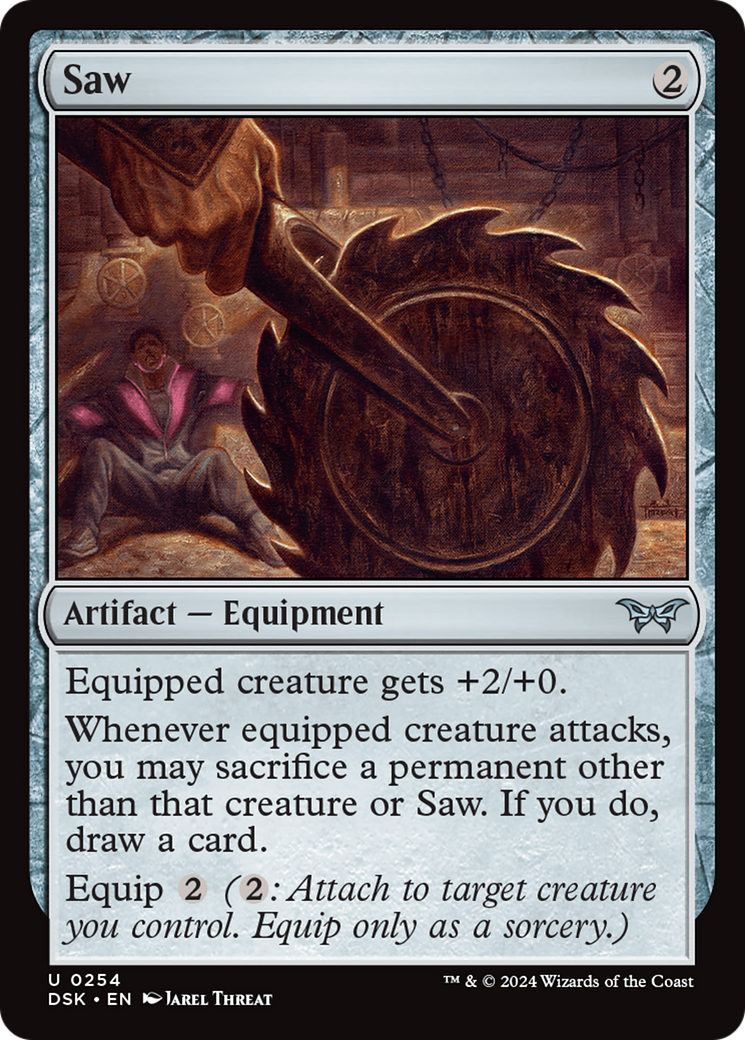 Saw (DSK-254) [Duskmourn: House of Horror] Foil