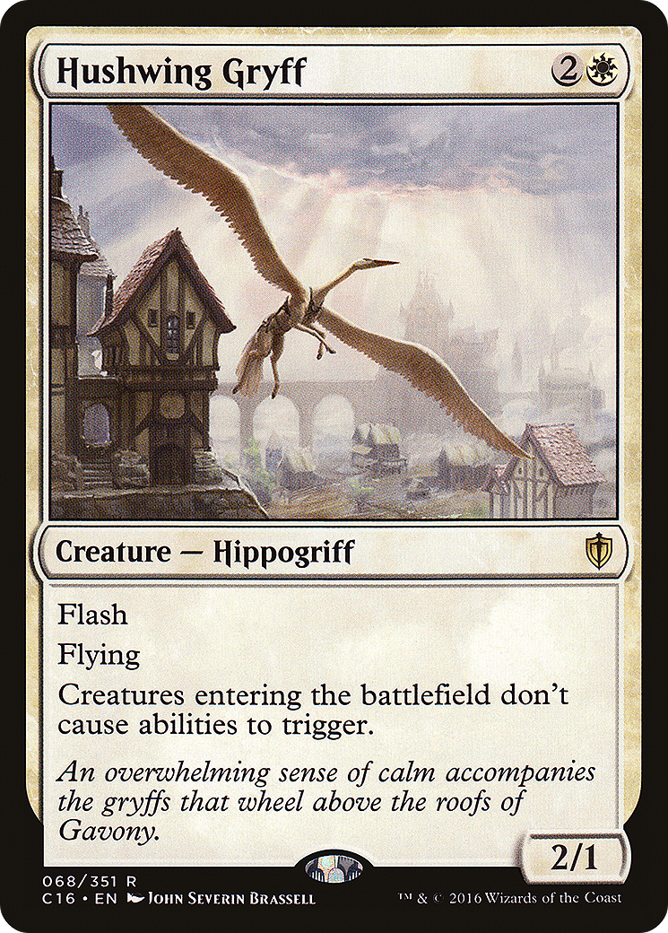 Hushwing Gryff (C16-068) [Commander 2016]