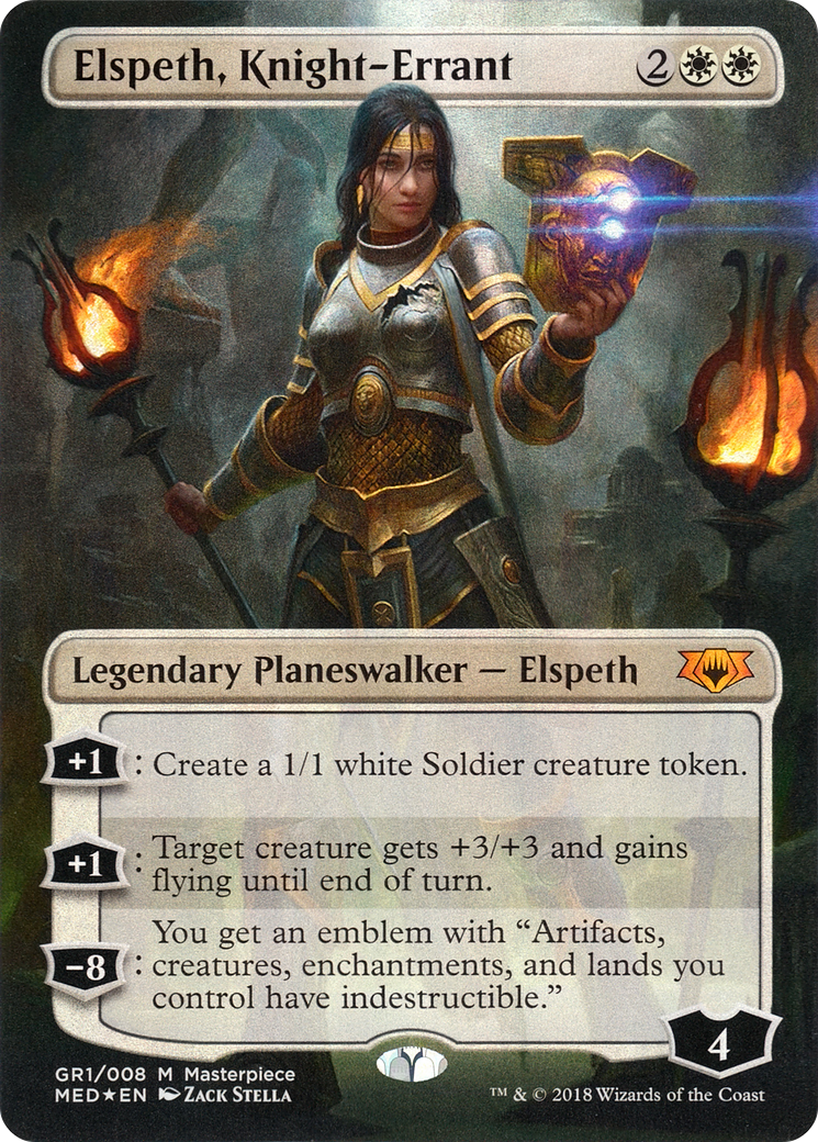 Elspeth, Knight-Errant (MED-GR1) [Mythic Edition] (Borderless) Foil
