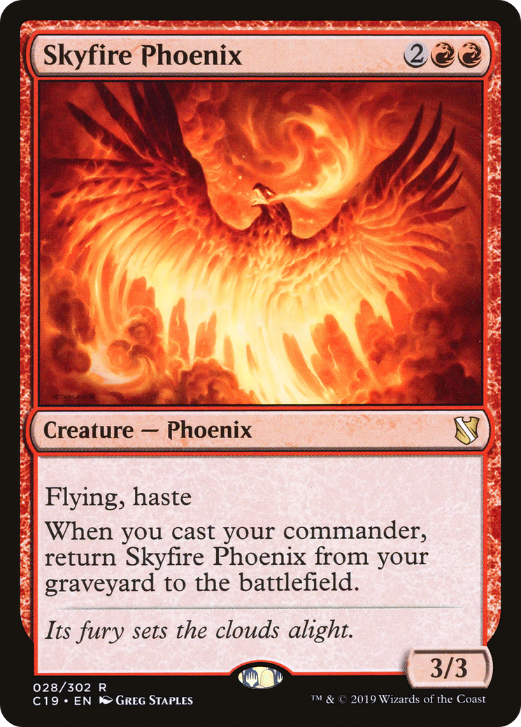 Skyfire Phoenix (C19-028) [Commander 2019]