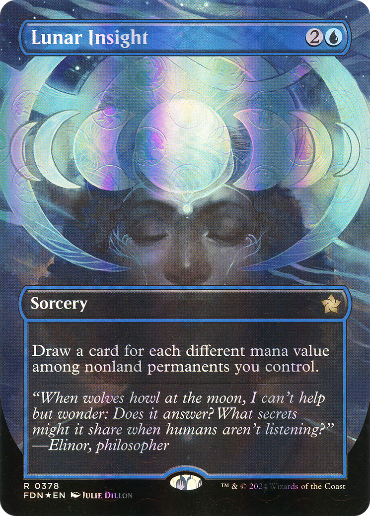Lunar Insight (FDN-378) [Foundations] (Borderless) Foil