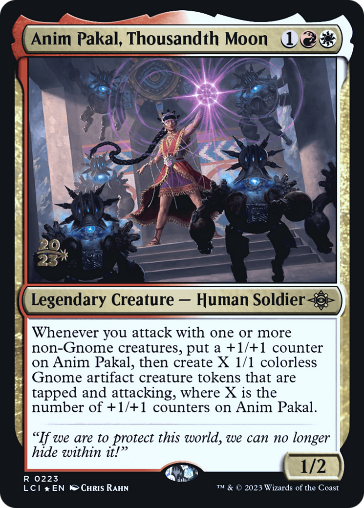 Anim Pakal, Thousandth Moon (PRE-223S) [The Lost Caverns of Ixalan Promos] Foil