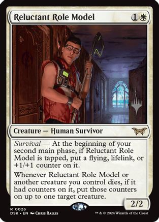 Reluctant Role Model (PPDSK-026) [Promo Pack: Duskmourn: House of Horror] Foil