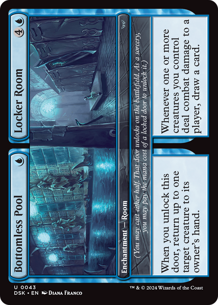 Bottomless Pool // Locker Room (DSK-043) [Duskmourn: House of Horror] Foil