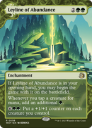 Leyline of Abundance (WOT-056) (Showcase) (Borderless) [Wilds of Eldraine: Enchanting Tales]