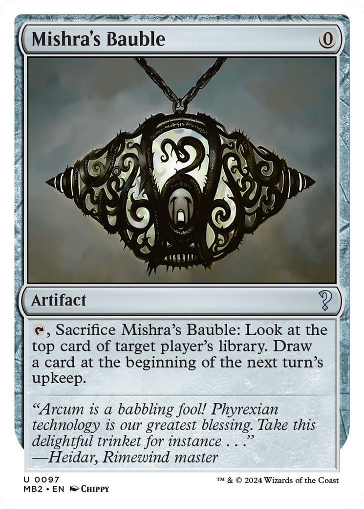 Mishra's Bauble (MB2-097) [Mystery Booster 2]