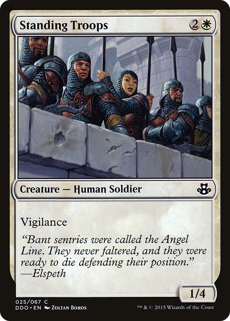 Standing Troops (DDO-025) [Duel Decks: Elspeth vs. Kiora]