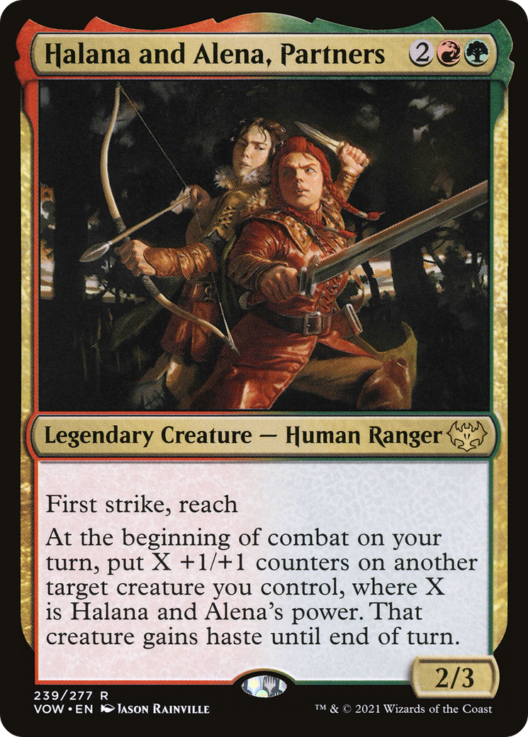 Halana and Alena, Partners (VOW-239) [Innistrad: Crimson Vow]