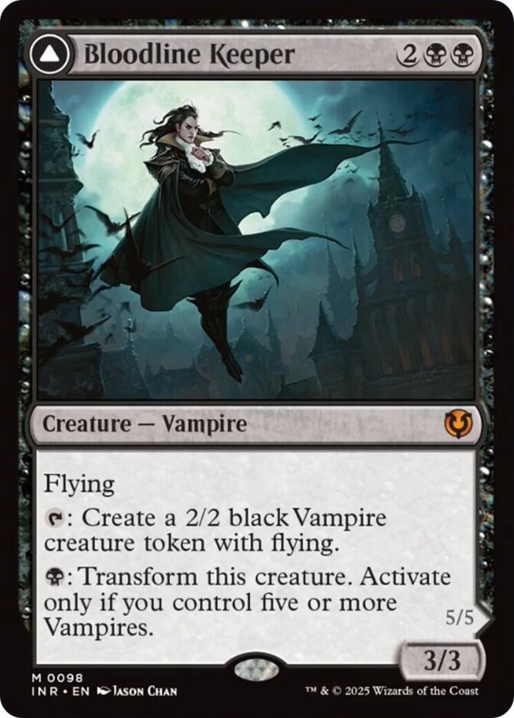 Bloodline Keeper // Lord of Lineage (INR-098) [Innistrad Remastered] Foil