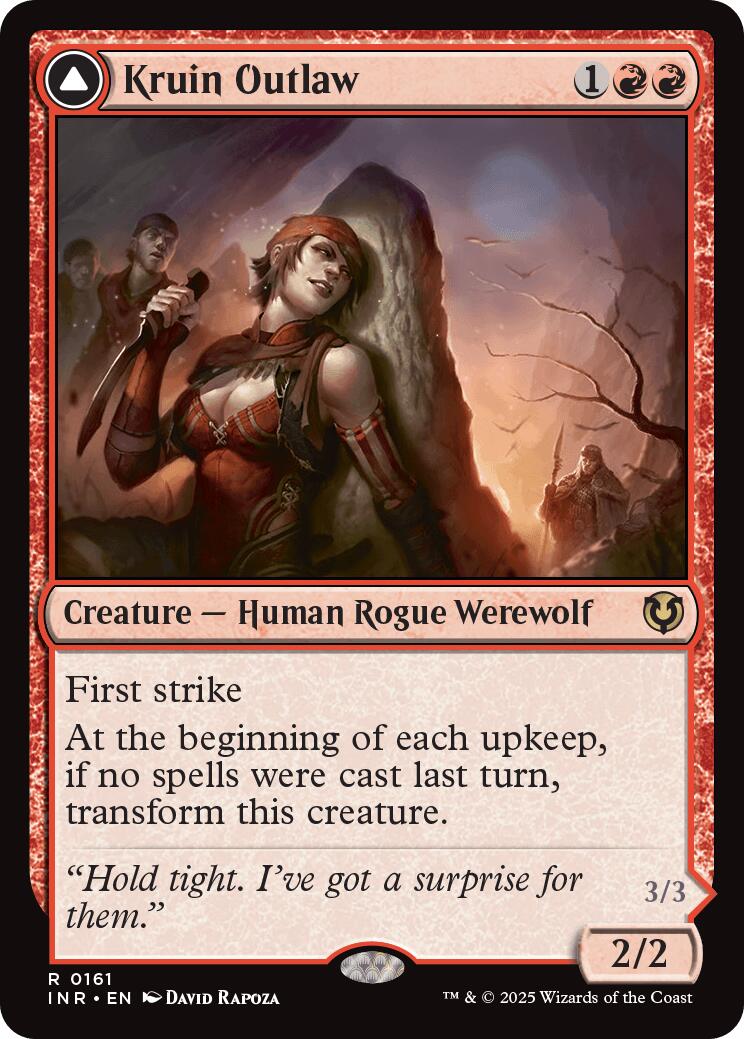 Kruin Outlaw // Terror of Kruin Pass (INR-161) [Innistrad Remastered] Foil
