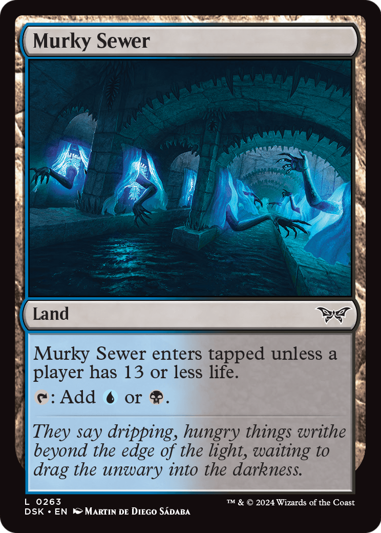 Murky Sewer (DSK-263) [Duskmourn: House of Horror] Foil
