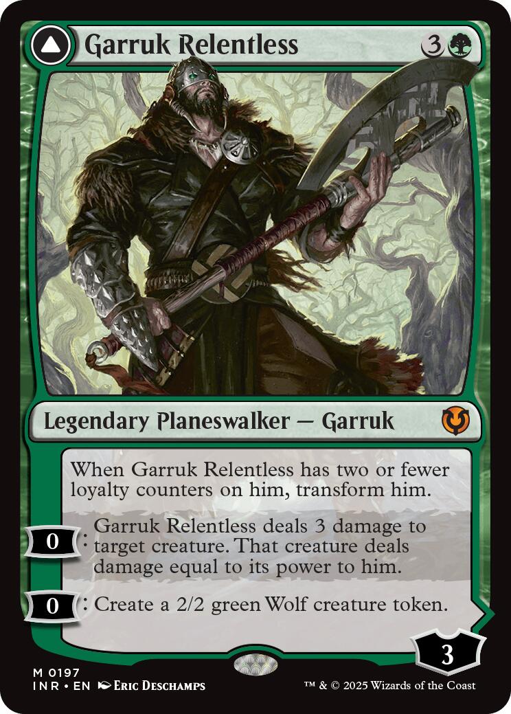 Garruk Relentless // Garruk, the Veil-Cursed (INR-197) [Innistrad Remastered]